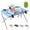 Blue, variant on Dog Bath Hammock with Stand, Pet Shower Holder, Portable Detachable Dog Shower Chair with Holes for Legs, Dog Grooming Hammock for Small Dogs Bathing, Grooming + Free Pet Bathing Brush(Pink)