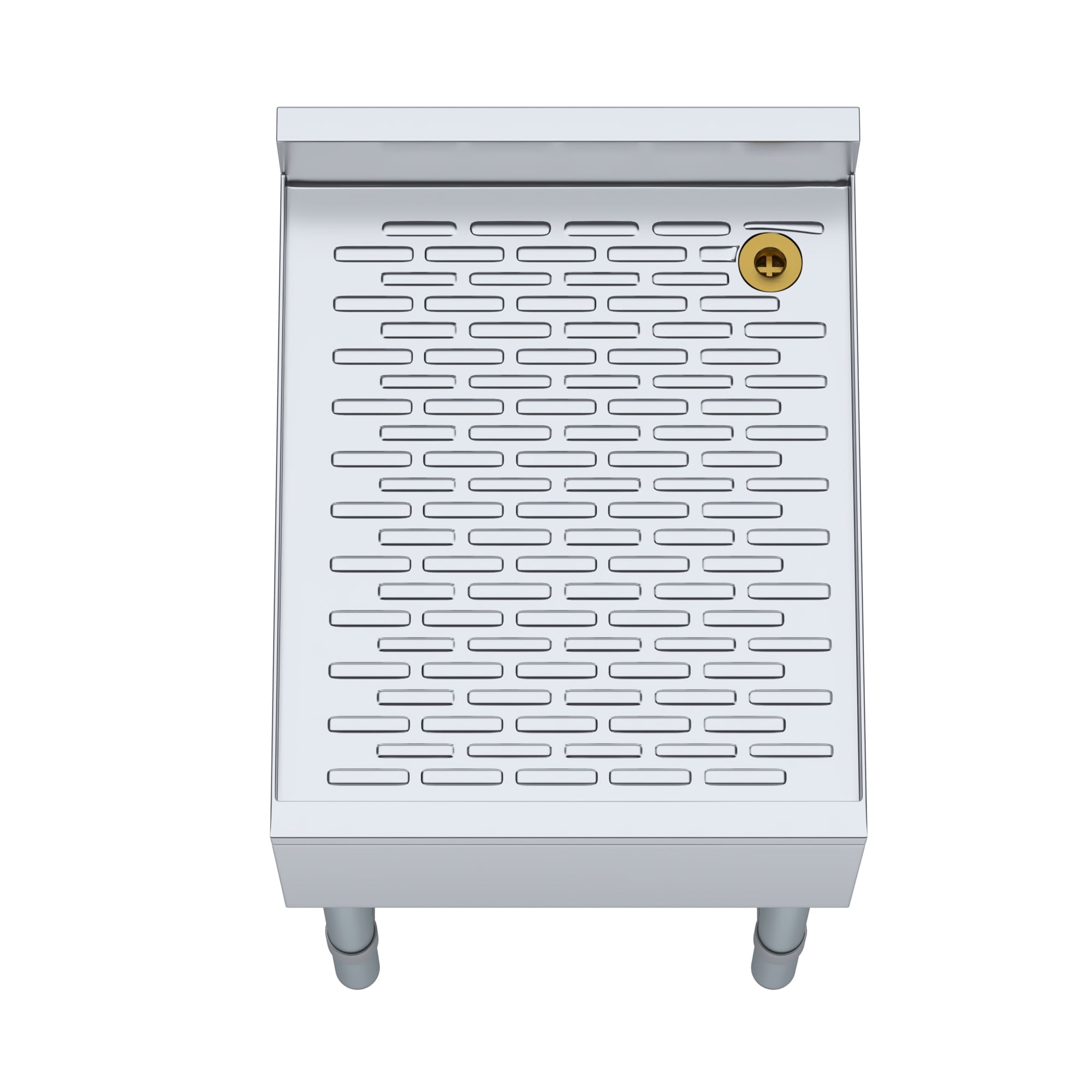 AmGood Underbar Stainless Steel Drainboard 22-1/2 in. x 18 in. x 30 in. H with 3 in. Backsplash