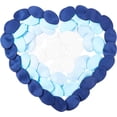 thumbnail image 1 of 240 pétalos de rosa de seda artificiales para decorar bodas, fiestas y el hogar (colores azules mezclados)., 1 of 7