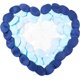 thumbnail image 1 of 240 pétalos de rosa de seda artificiales para decorar bodas, fiestas y el hogar (colores azules mezclados)., 1 of 7