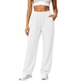 thumbnail image 2 of UKHCCC Women's Sweatpants with Pockets Elastic Waist Casual Drawstring Jogger Pants Cozy Lined Relaxed Fit Lounge Workout Streetwear S-3XL, 2 of 7