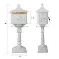 thumbnail image 4 of Betisef Mailbox Cast Aluminum Mail Box Postal Box Security Heavy Duty White, 4 of 9