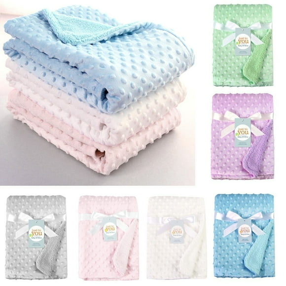 Fleece Blanket Baby Blanket Fleece Newborn Baby Solid Blanket & Swaddling Thermal Soft Fleece Blanket Bedding Quilt