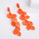 thumbnail image 1 of CHAO NaranjaPendientes de pétalos de flores acrílicas, pendientes largos con pétalos de rosa para mujeres y niñas, bodas, día de San Valentín, 1 of 5
