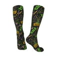 thumbnail image 4 of Daiia Sports Socks Carnival Mardi Gras3 Printed Novelty Crew Socks for Men Women Knee High Socks Cotton Socks Soft & Breathable Support Unisex Socks, 4 of 9