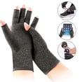 thumbnail image 2 of Soft Arthritis Gloves, Fingerless Design, Comfy Fit, Compression Gloves, Joint Finger Pain Relief Hand Wrist Support Brace High Elasticity(Size : M), 2 of 5