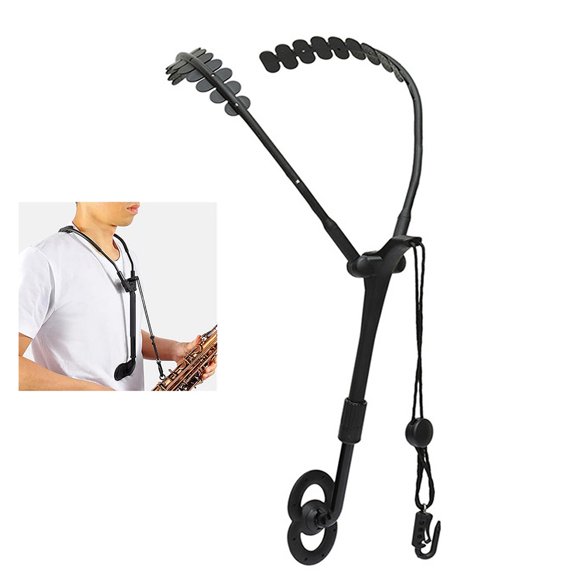 Bingirl Foldable Saxophone Neck Strap With Removable Arms Music Instrument Neck Strap For Alto Tenor Soprano Baritone Saxophones
