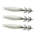 thumbnail image 1 of 3x anzuelos luminosos DYNWAVEMX para calamar cebo de pesca fluorescente aparejos de pesca nocturna Señuelos de calamar de agua salada Blanco Señuelos de pesca, 1 of 8