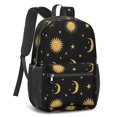 thumbnail image 2 of Sun and Moon Gothic Pattern 17" School Backpacks for Teens,Waterproof Oxford Fabric,S-Shape Padded Straps for School,Travel,Hiking,Camping, 2 of 6
