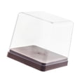 thumbnail image 1 of DOLITY Teapot Storage Box Transparent Display Case for Bedroom Bathroom Living Room Brown Base, 1 of 9