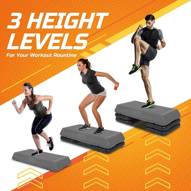 Aerobic Step Adjustable Circuit Size Platform With Risers For
