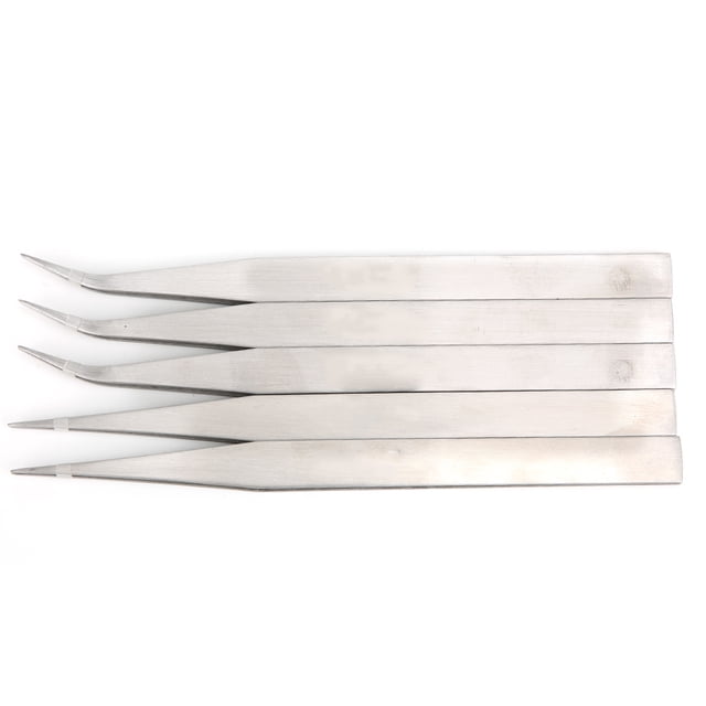 Pinzas rectas, 5 piezas de pinzas de acero inoxidable, accesorios para máquinas de coser, pinzas de acero inoxidable diseñadas meticulosamente