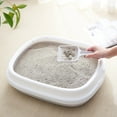thumbnail image 6 of EWASWON High Sided Open Cat Litter Box with Litter Scoop, Kitty Basin Cleaning Products Set, 6 of 7