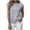 Light Blue08, variant on Karymi Tops for Women Trendy Cap Short Sleeve T-Shirt, Crew Neck Loose Fit Marled Textured Pullover Blouse, Casual Tank To Going Out Tops for Women