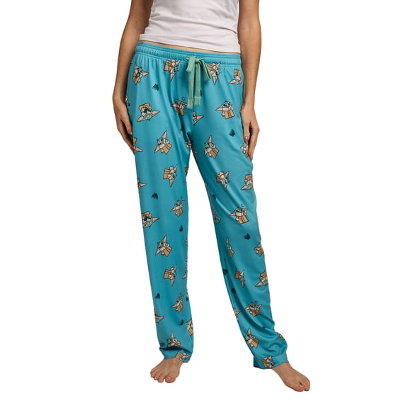 The Mandalorian Grogu All-Over Print Women's Sleep Pajama Pants -Xl