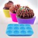 thumbnail image 5 of 12-Cup Silicone Muffin Pan, 2-pack Non-Stick Muffin Pans, Baking Mold Blue, 5 of 5