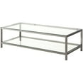 thumbnail image 1 of Bowery Hill Glass Top Contemporary Coffee Table in Black Nickel, 1 of 3