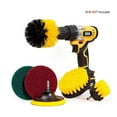 thumbnail image 2 of Drill Brush Attachment Multipurpose House Cleaning Supplies Set: Nylon Toilet Brush Kit, Lemon Lime Scented Cleaning Paste, Scrub Pads - Bathroom & Kitchen Tile Grout Cleaner - Household Essentials, 2 of 2
