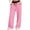 Pink-AWN, variant on Mnyotv Straight Wide Leg Pants Girls Fashion High Waist Baggy Sweatpants Drawstring Trousers with Pocekts Size 12-13 Years