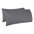 thumbnail image 1 of Texas Linen Co. Juego De 2 Fundas De Almohada 100% Algodón Egipcio Tamaño Estándar/Queen De 2 Fundas De Almohada De 1000 Hilos, Fundas De Almohada Transpirables Y Refrescantes, Color Gris Oscuro, Jueg, 1 of 5