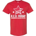thumbnail image 3 of Inktastic Red Friday Remembering Everyone Deployed with Red American Flag T-Shirt, 3 of 5