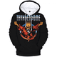 thumbnail image 2 of Sudadera con capucha para hombre con estampado 3D de moda de ocio nueva de 2024, ropa de calle cómoda de gran tamaño para el hogar, tendencia de hip hop, 2 of 5