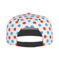 thumbnail image 3 of Uemuo Red Blue Polka Dots Pattern Women's Baseball Cap,Straight Brim Hat,Golf Dad Hat,Travel Hat,Sun Protection Cap,Everyday Accessory, 3 of 9
