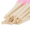 thumbnail image 2 of YAHHU 100PCS Disposable Bamboo Handle Eyelash Brush Eco Friendly Makeup Wand Spoolies Roseate Pink 4.33 inches / 11 cm[cite: 1, 2], 2 of 9