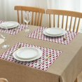 thumbnail image 3 of Red and Gray Christmas Tree Pattern Summer Placemats Table Placemats Set Of 4-Linen Kitchen Washable Placemats Table Mats 11.8"x17.7" Non-Slip Heat Resistant, 3 of 6