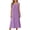 Purple, variant on Jamicy Nightgowns for Women Square Neckline Long Sleeveless Solid Color Dress Night Gown Victorian Sleep Dress Soft Night Dress Ladies Sleepwear