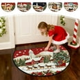 thumbnail image 7 of Mecorevxz Christmas Decorations,Half Round Doormat Non Slip Indoor Outdoor Entrance Semi Circle Area Rug Washable Half Moon Rug Front Floor Mat for Christmas Decor（B）, 7 of 7
