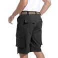 thumbnail image 6 of Migroa Men's Hiking Cargo Shorts with Zipper Pockets Lightweight Outdoor Work Camping Sport Golf Casual Travel Fishing Multipocket Black 3Xl, 6 of 8