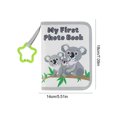 thumbnail image 2 of Álbum de fotos para bebés Libro de fotos infantil de tela suave para niños recién nacidos (koala gris), 2 of 9