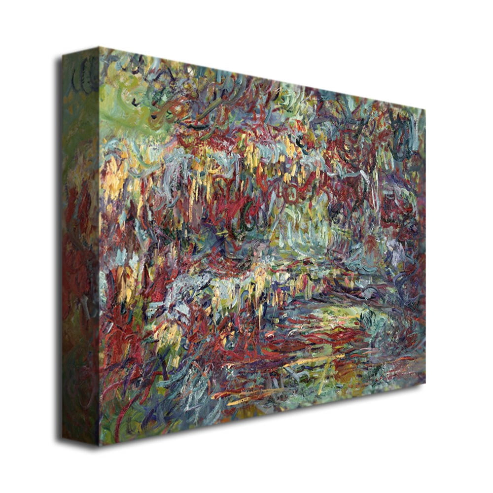 Trademark Fine Art "The Japanese Bridge Giverny" Canvas Wall Art by Claude Monet