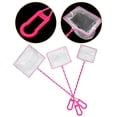 thumbnail image 3 of MasteelfCA 3 Pcs Practical Handheld Scoop Net Long Plastic Handle Fine Mesh Net Fishing Net for Aquarium Fish Tank (Pink), 3 of 9