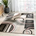 thumbnail image 2 of Well Woven Good Vibes Belle Modern Geometric Blush 5'3" x 7'3" Area Rug, 2 of 8