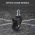 thumbnail image 4 of 5 Pcs Replacement Chair Caster Wheels 2 inch, Heavy Duty Wheels with Plug-In Stem 7/16 X 7/8 inch,Qu, 4 of 5