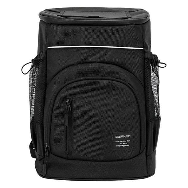 1 pièce Sac à dos décontracté, noir avec étiquette de lettre en couleur