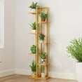 thumbnail image 5 of QISHENSHUI Plant Stand a Multiple Tiered Corner Shelf Designed as a Tall Flower Pot Holder Perfect for Indoor Patio and Garden Spaces to Showcase Greenery with Organized and Stylish Display 6 Tier, 5 of 14