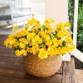 thumbnail image 6 of Spring Summer Artificial Outdoor Flowers, 7 Heads Realistic Fake Daisy Plants, Waterproof Faux Flowers for Garden Landscaping, Porch, Yard Decor, 6 of 9