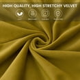 thumbnail image 5 of SHANNA Velvet Tub Chair Covers, 2 Pieces Stretch Modern Armchair Slipcovers Non Slip Sofa Couch Slipcover for Club Bar Counter Living Room Reception,With Separate Cushion Cover, Yellow 1 Pack, 5 of 12