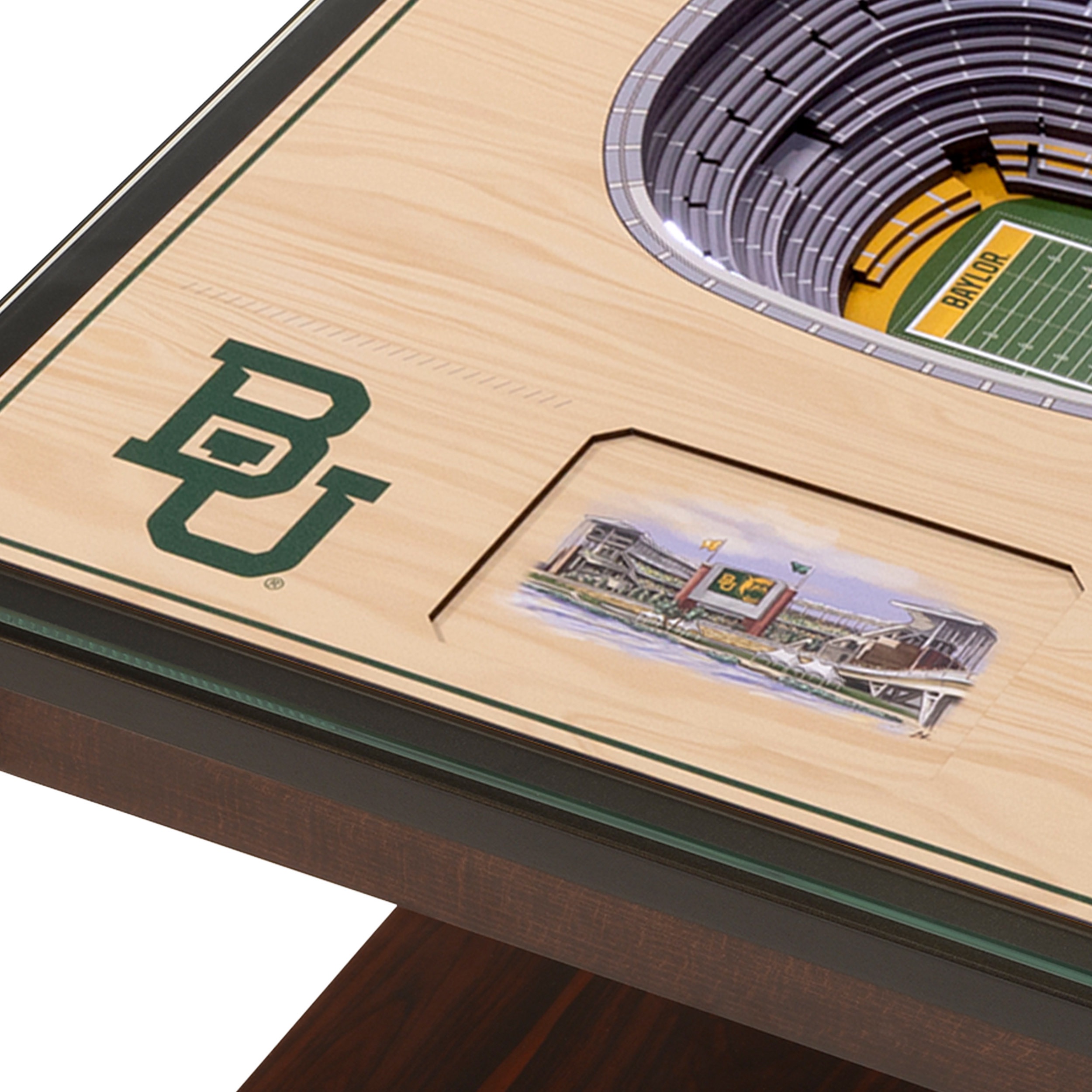 Baylor Bears 25-Layer StadiumViews Lighted End Table