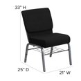 thumbnail image 4 of Bowery Hill Church Stacking Chair in Silver and Black, 4 of 9