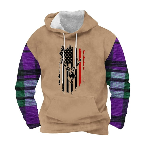 Sudaderas con capucha para hombre, moda, bolsillos, manga larga, estampado, sudaderas con capucha, blusa para hombre, blusa de poliéster