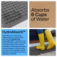 thumbnail image 4 of GORILLA GRIP HydroAbsorb Doormat, Indoor Outdoor Rubber Backed Weather Mat, 47x35, Gray, 4 of 10