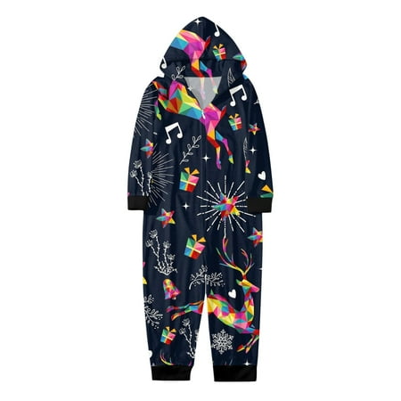 

Family Picture Outfits Jumpsuit Cute Big Headed Deer Print Plaid Long Sleeve Romper Soft Casusal Holiday Sleepwear Friends Party Casual Family Matching Pajamas Black 2 Years - 3 Years