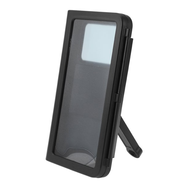 Soporte para teléfono de motocicleta Unique Bargains ABS Aleación de aluminio PC para montaje en espejo retrovisor, se adapta a smartphones de 4.7"-7"/119.38x177.8mm Negro