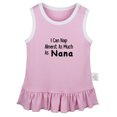 thumbnail image 1 of I Can Nap Almost as Much as Nana Funny Dresses For Baby, Newborn Babies Skirts, Infant Princess Dress, 0-24M Kids Graphic Clothes (Pink Sleeveless Dresses, 0-6 Months), 1 of 4