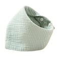 thumbnail image 2 of Babero, paño para eructar, cómodo, triangular, de algodón, agradable para la piel, bandana, babero antibabas, unisex, para bebés, babeo, dentición, ni Verde claro, 2 of 8