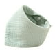 thumbnail image 2 of Babero, paño para eructar, cómodo, triangular, de algodón, agradable para la piel, bandana, babero antibabas, unisex, para bebés, babeo, dentición, ni Verde claro, 2 of 8